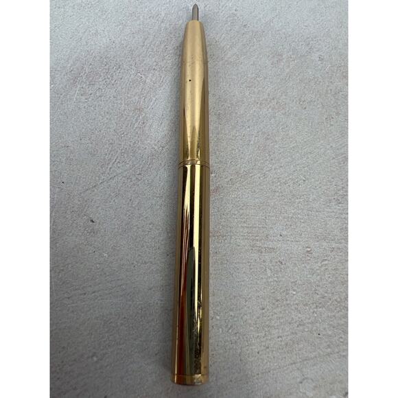 Coach Gold Tone Wallet‎ Ink Pen/ 4 inches long/ Missing Tip - Picture 1 of 6